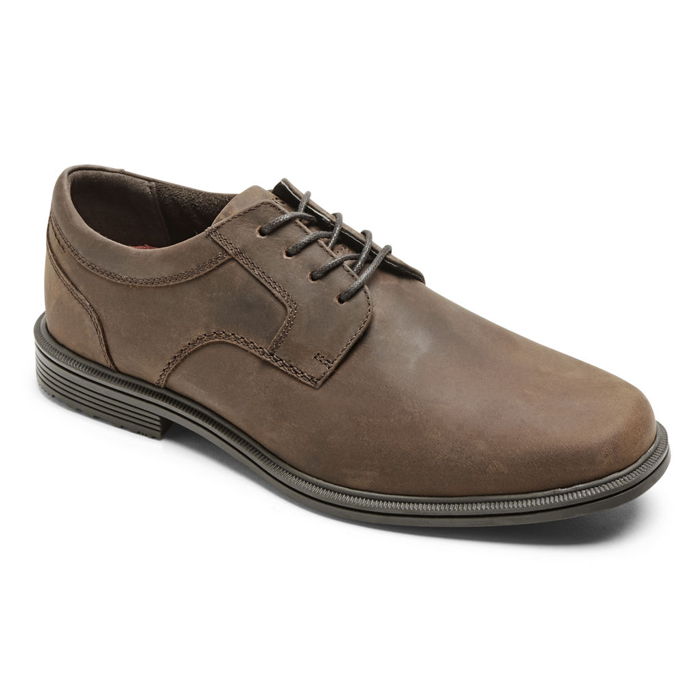 Oxfords Rockport Hombre Mexico - Robinsyn Waterproof Plain Toe Marrom - OQYKD1643